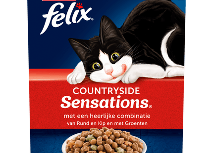 Felix Sensations Countryside cat food beef