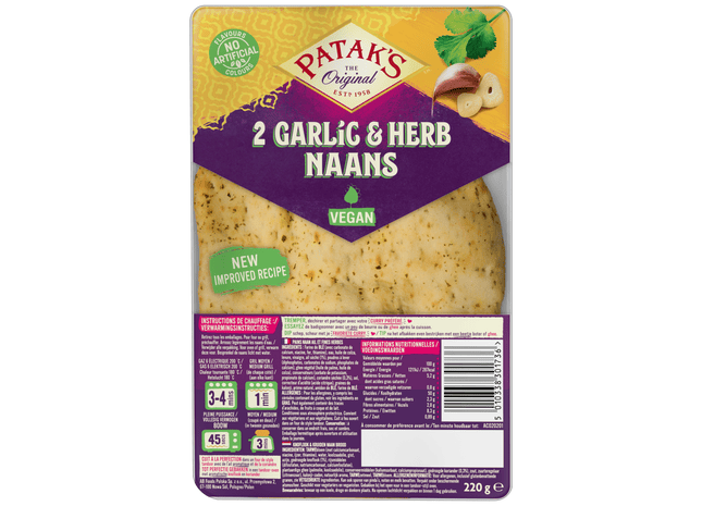 Patak's Naan knoflook en kruiden