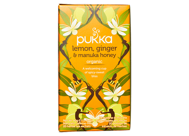 Pukka Tea Zitrone, Ingwer und Manukahonig