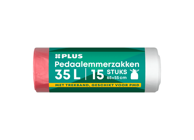 Trekbandzakken transparant 35L