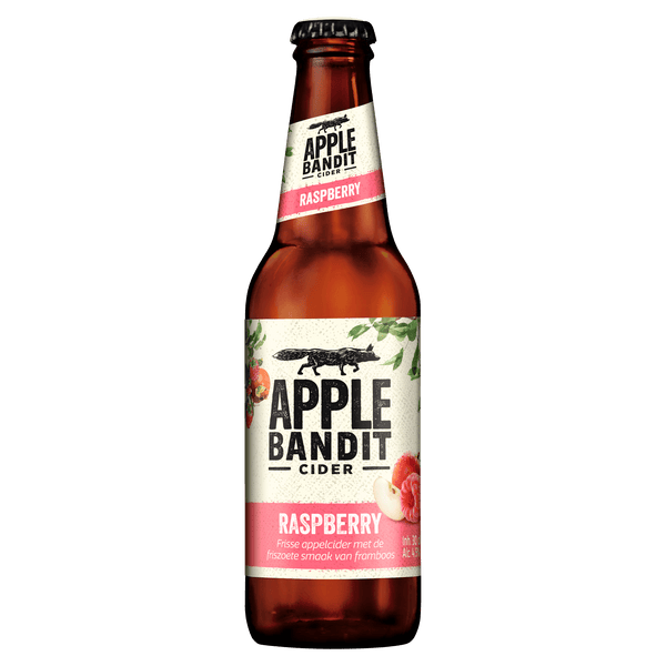 Apple Bandit Raspberry cider bottle
