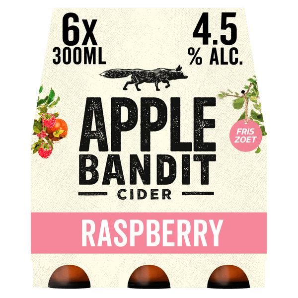 Apple Bandit Raspberry cider bottle