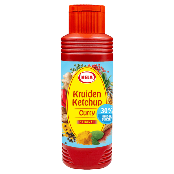 Hela Kräuter Ketchup Curry weniger Zucker