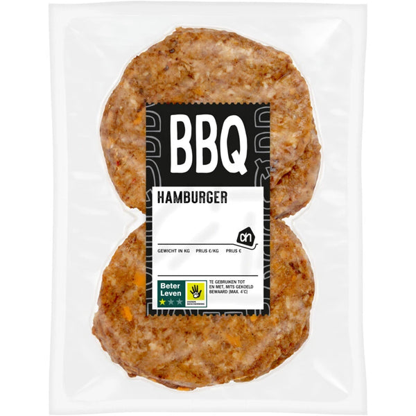 BBQ hamburger voorgegaard