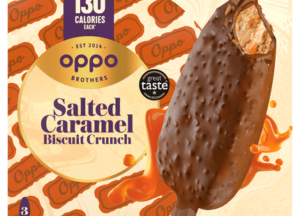 Oppo Sticks salted caramel biscuit crunch