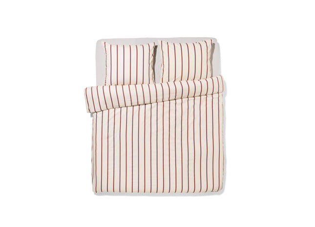 dekbedovertrek 200x200/220cm zacht katoen strepen