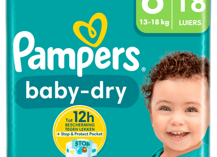 Pampers Baby-Dry maat 6 key size