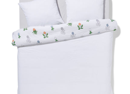 duvet cover soft cotton 240x220 plants