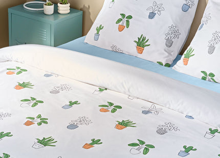 duvet cover soft cotton 240x220 plants