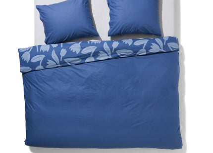 duvet cover soft cotton 240x220 tulip blue