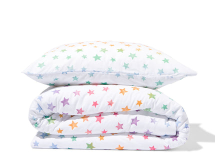 children's duvet cover soft cotton 140x200 stars