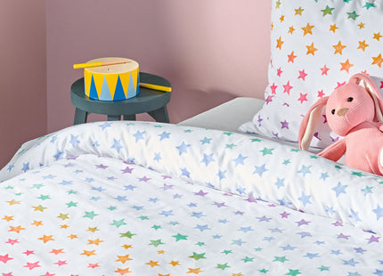 children's duvet cover soft cotton 140x200 stars