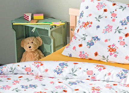 toddler duvet cover soft cotton 120x150 flowers