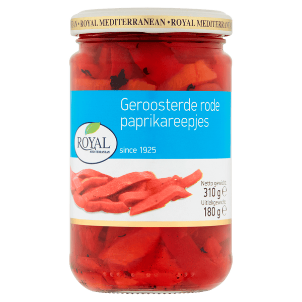Royal geröstete rote Paprikastreifen