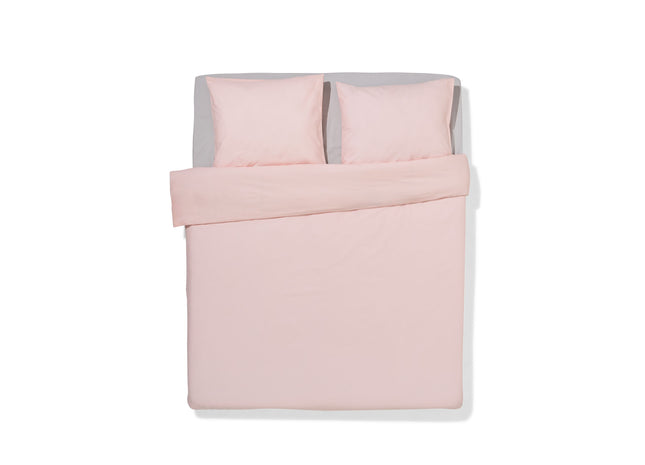 dekbedovertrek 200x200/220cm zacht katoen lichtroze
