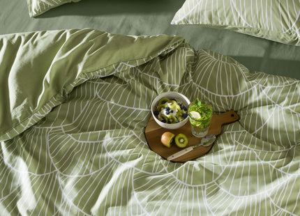 duvet cover soft cotton 200x220 mushrooms green