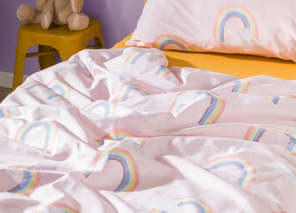 toddler duvet cover 120x150 soft cotton rainbow