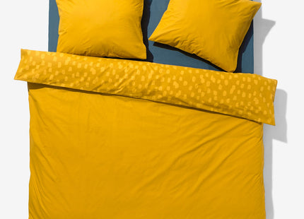 duvet cover soft cotton 200x200/220 dotted yellow