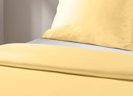 duvet cover soft cotton 140x200/220 light yellow