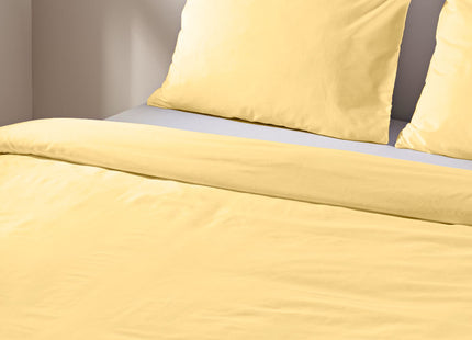 duvet cover soft cotton 200x200/220 light yellow