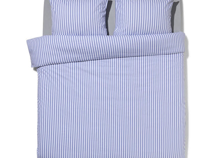 duvet cover soft cotton 200x200/220 stripe lavender