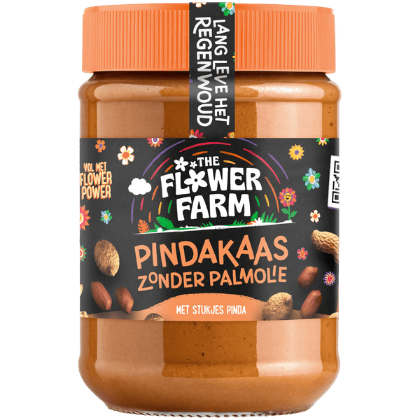 The Flower Farm Erdnussbutter mit Stückchen ohne Palmöl