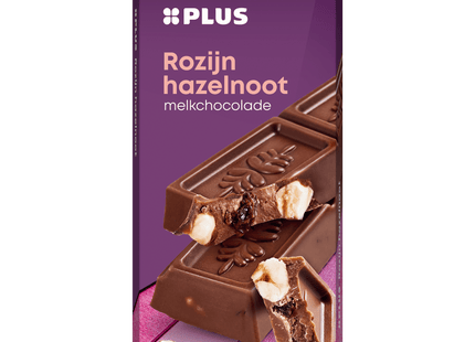 Chocoladereep melk rozijn hazelnoot FT