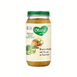 Olvarit 15M16 Broccolischotel quinoa rundvlees