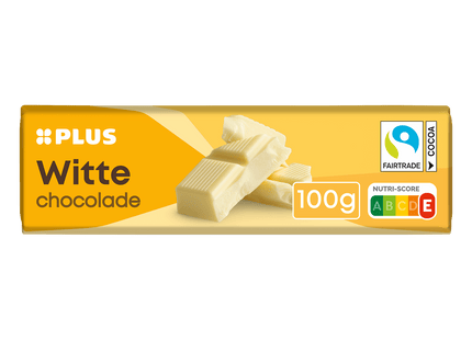 White Fairtrade chocolate bar