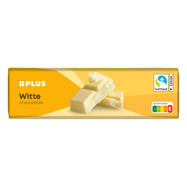Chocoladereep wit Fairtrade