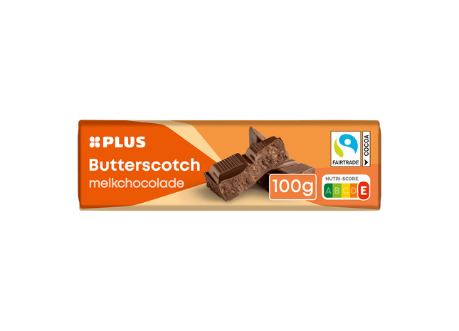 Chocoladereep butterscotch Fairtrade