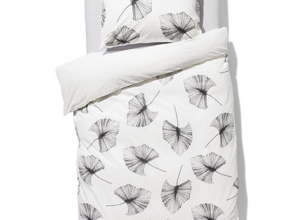 duvet cover soft cotton 140x200/220 drawn leaves