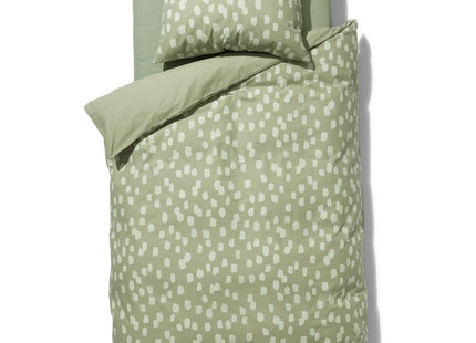 duvet cover soft cotton 140x200/220 stipple green