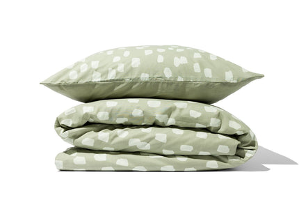 duvet cover soft cotton 140x200/220 stipple green