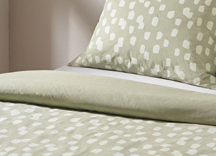 duvet cover soft cotton 140x200/220 stipple green