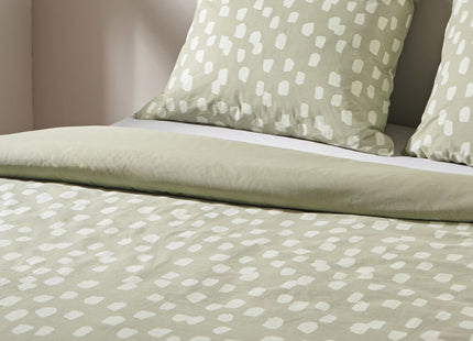 duvet cover soft cotton 200x200/220 stipple green