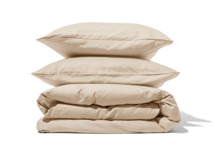 duvet cover percale 200x200/220 sand