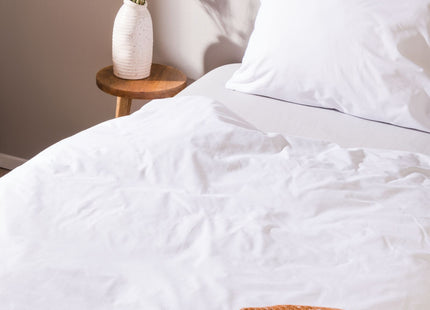 duvet cover soft cotton 140x200/220 white