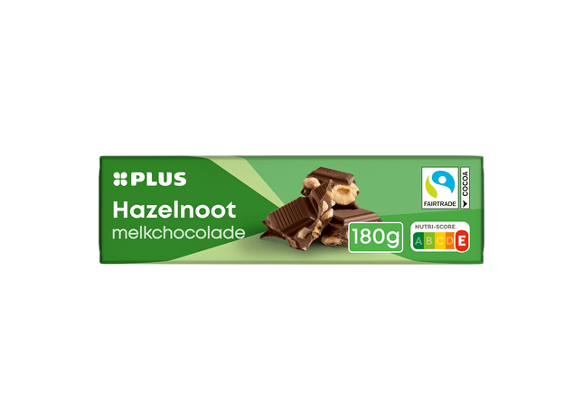 Chocoladereep hazelnoot melk Fairtrade