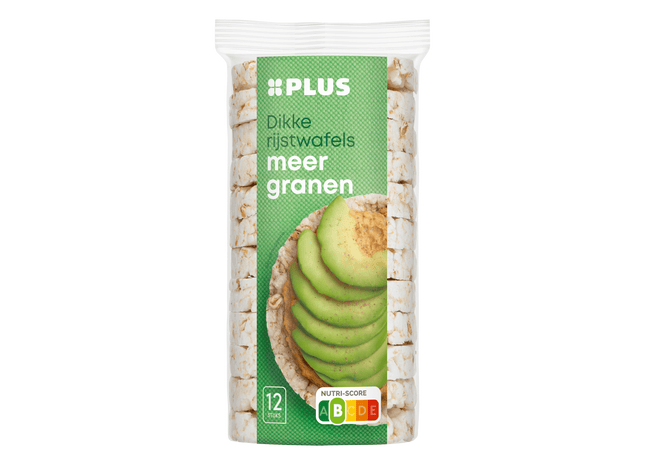 Dikke rijstwafels meergranen