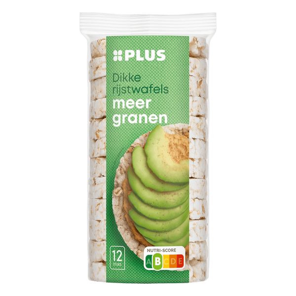 Dikke rijstwafels meergranen
