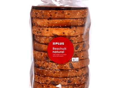 Luxury natural rusk with seeds