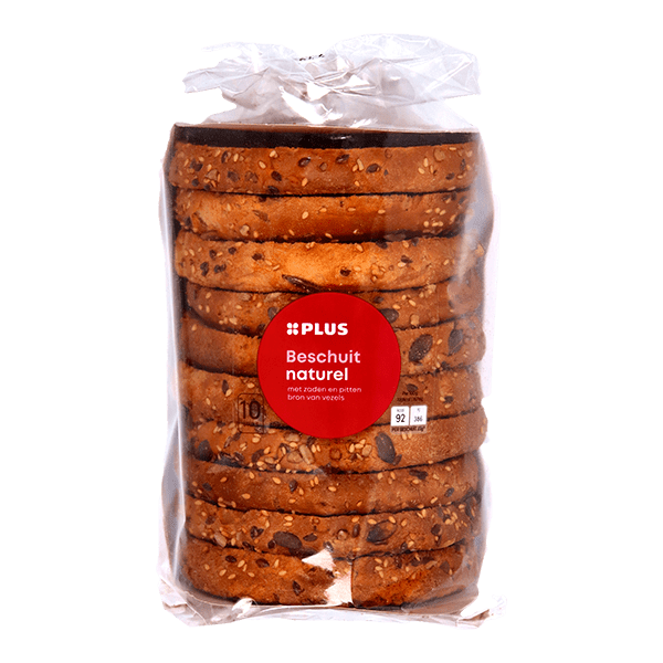 Luxury plain rusk with seeds