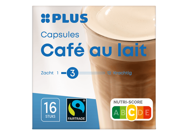 Koffiecapsules café au lait fairtrade
