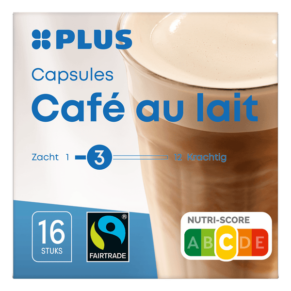 Coffee capsules café au lait fair trade