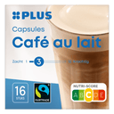 Coffee capsules café au lait fair trade