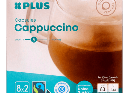 Koffiecapsules cappuccino fairtrade