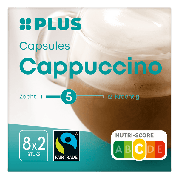 Coffee capsules cappuccino fair trade