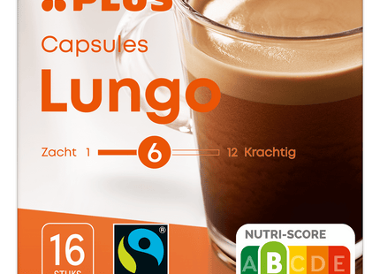 Koffiecapsules Lungo fairtrade