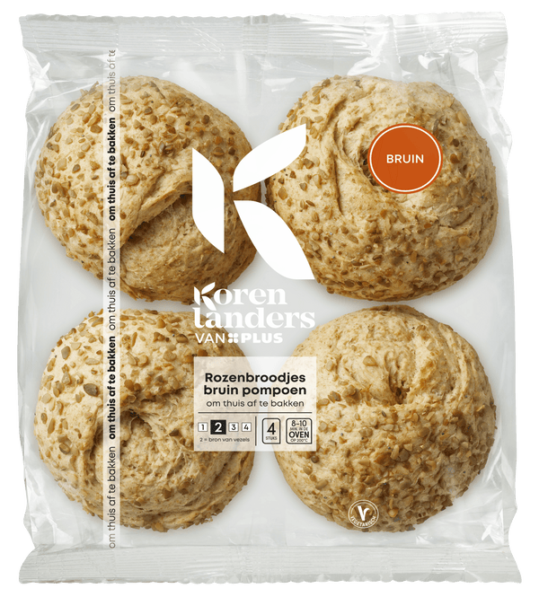 Korenlanders Rozenbroodjes Bruin Pompoen